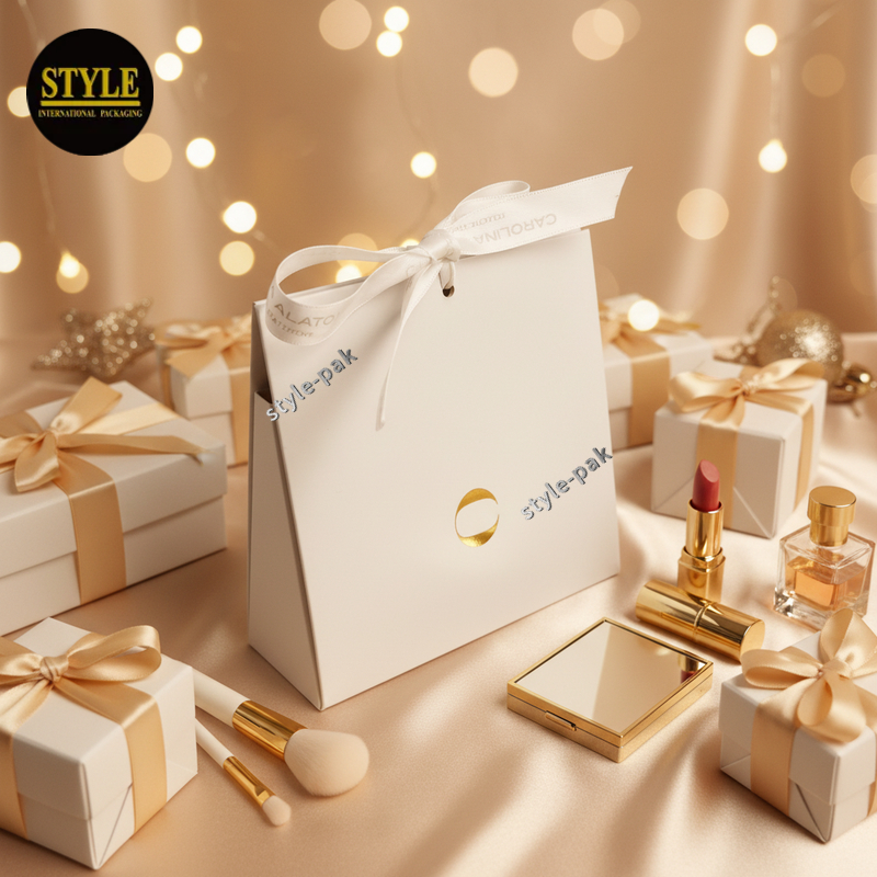 Triangle Paper Box/Foldable Paper Bag（ST422）Custom